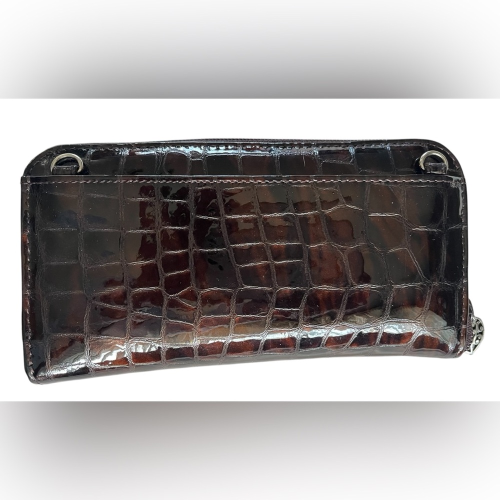 Hostess Pick Brighton Brown and Silver Wallet Crossbody - Picture 2 of 10